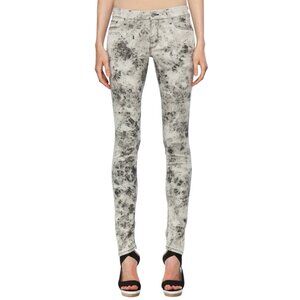 Mother Jeans Womens Size 27 The Looker Skinny Rebel at Night Tie-Dye Gray